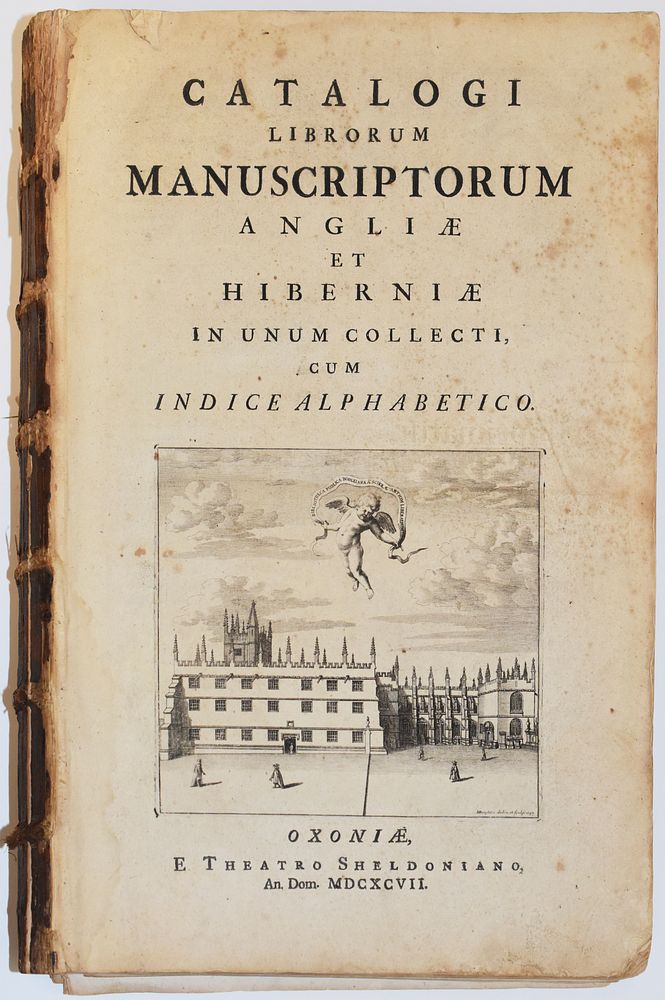 Appraisal: John Bacon Catalogi Librorum Manuscriptorum Oxford John Bacon Catalogi Librorum