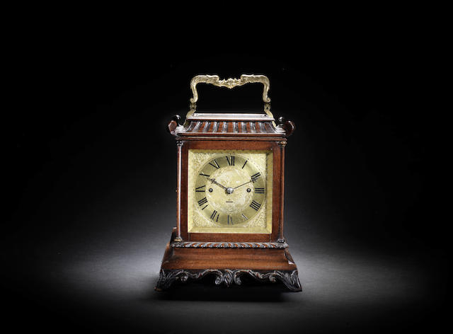 Appraisal: A third quarter of the th century mahogany travel clock