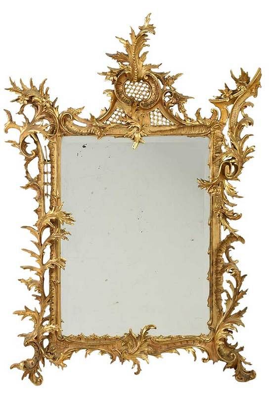 Appraisal: Fine Florentine Rococo Style Gilt Mirror Italian late th century