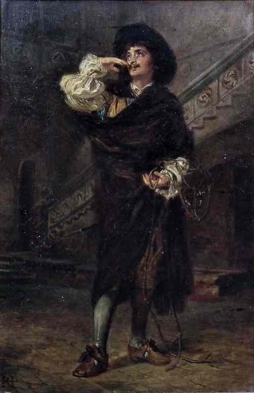 Appraisal: Robert Alexander Hillingford - - Oil painting - ''Romeo'' -