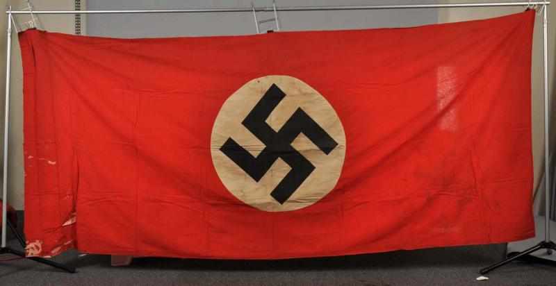 Appraisal: Lot of German Nazi Military Flags Naval battle flag includes