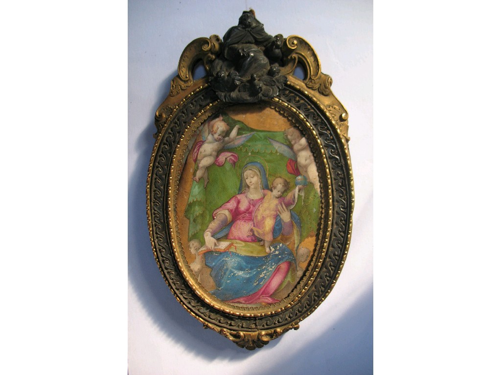 Appraisal: ITALIAN SCHOOL late th century a miniature probably from a