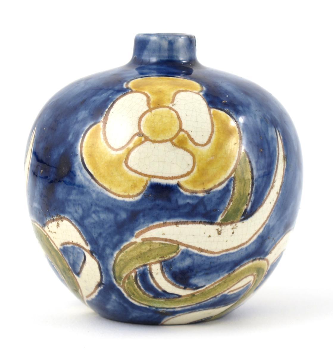 Appraisal: A Miniature Della Robbia vase by Cassandia Annie Walker