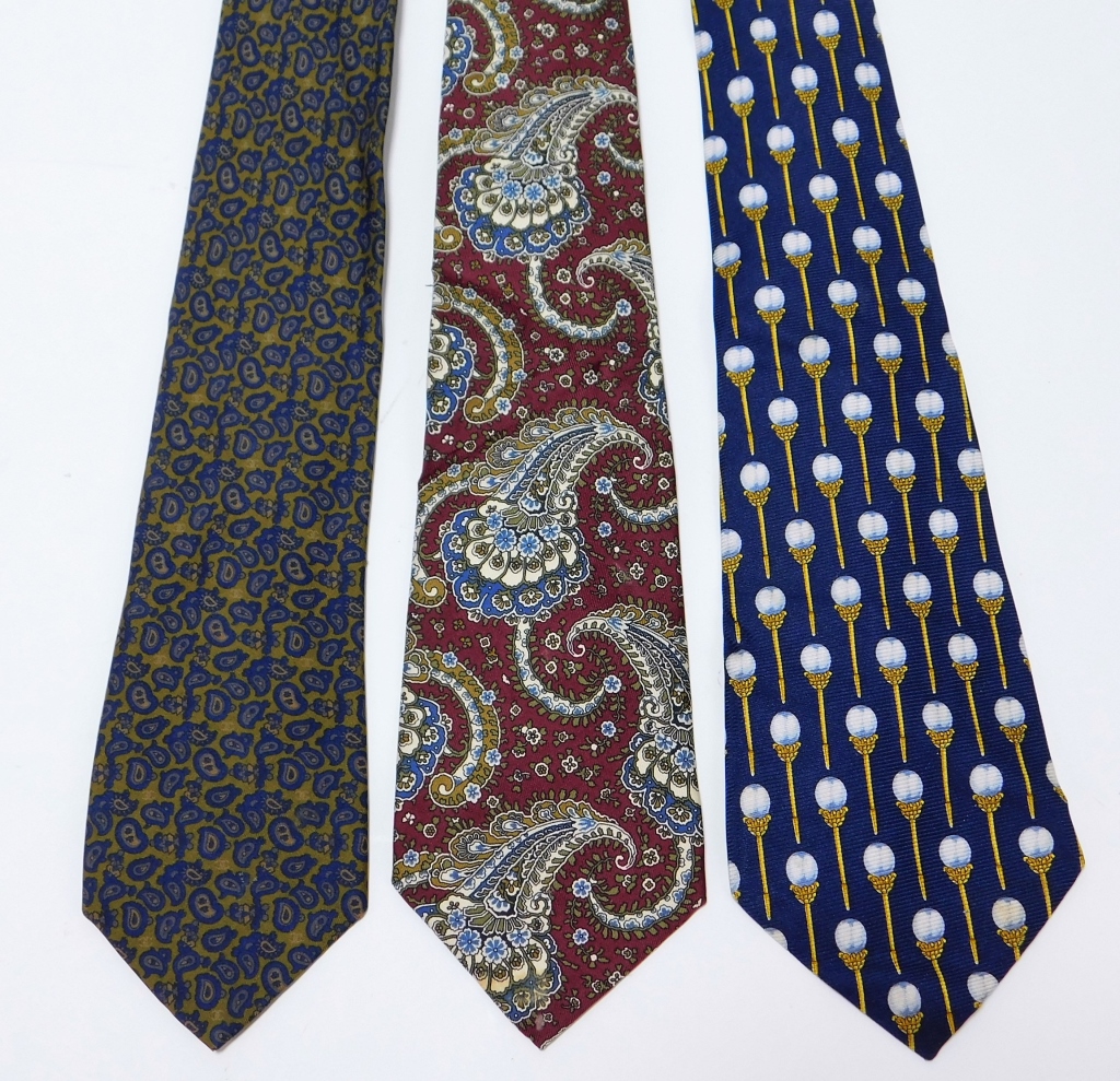 Appraisal: PC CHANEL ASSORTED SILK NECKTIE GROUP Italy Includes a navy