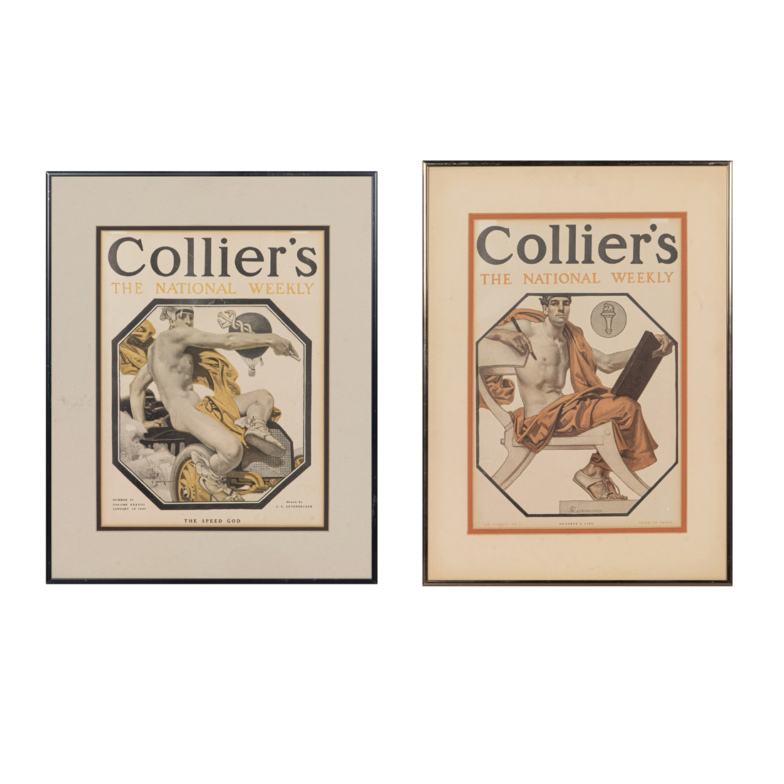 Appraisal: Lot of Collier's The National Weekly offset print covers of