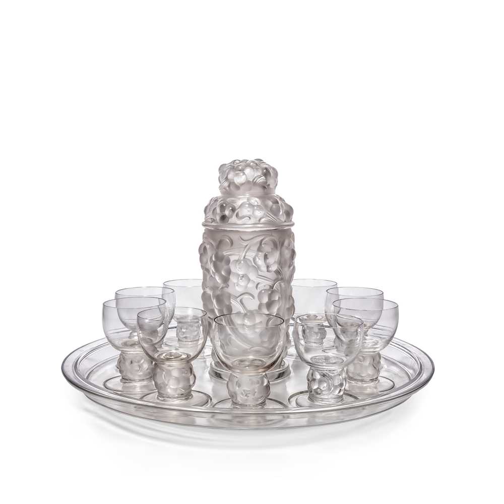 Appraisal: REN LALIQUE FRENCH - THOMEREY COCKTAIL SET FOR TEN designed