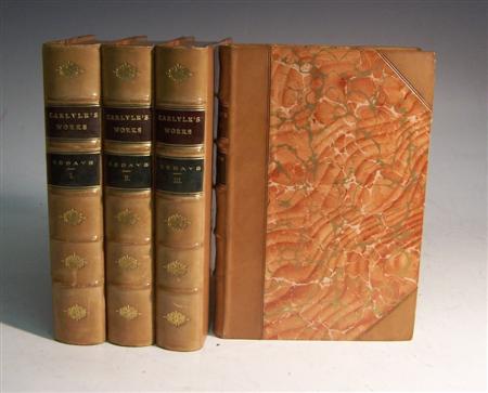 Appraisal: Carlyle Thomas The works London Chapman Hall vo volumes contemporary