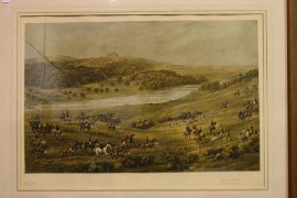 Appraisal: G D Giles Fox Hunt at Belvoir Castle lithograph signed