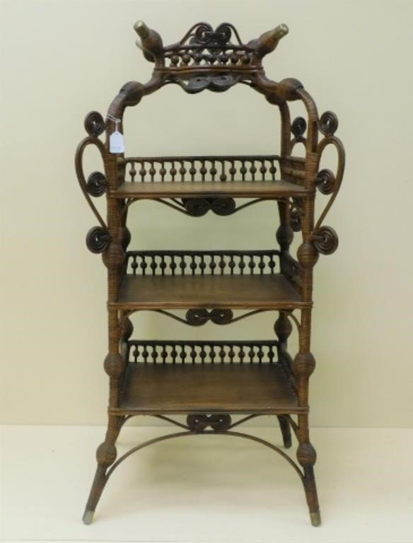 Appraisal: shelves Heywood Brothers Wakefield Co ca Four tiers with a