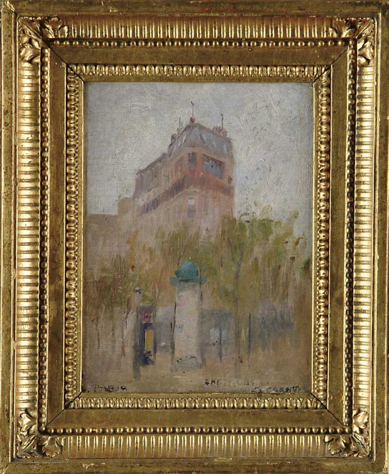 Appraisal: PAUL CORNOYER American - PARIS STREET SCENE Oil on canvas