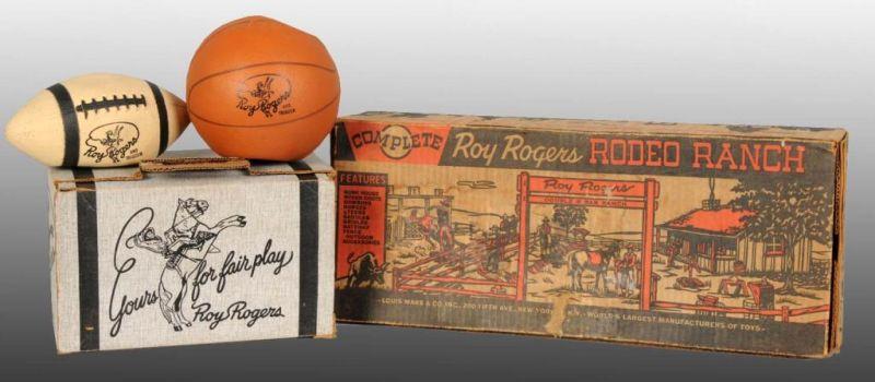 Appraisal: Lot of Roy Rogers Toys Description Includes a Sports Set