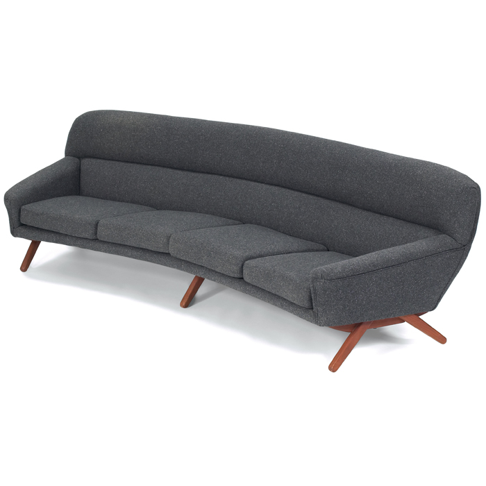 Appraisal: Danish Modern sofa maker unknown purchased from a Danish Furniture