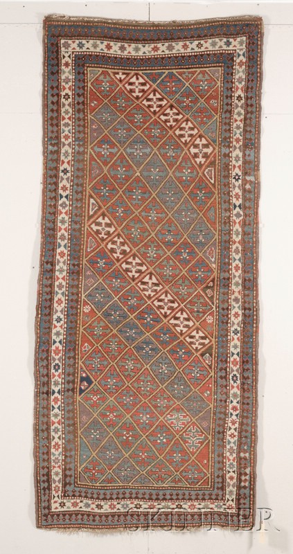 Appraisal: Kazak Long Rug Southwest Caucasus second half th century three