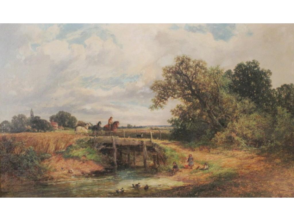 Appraisal: JAMES EDWARD MEADOWS - A Rural Idyllsigned and dated'Js E