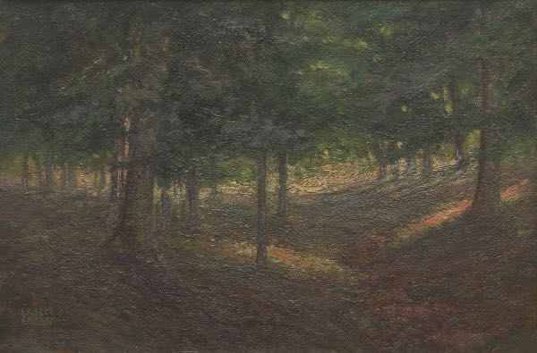 Appraisal: ERNEST ZARSKY GERMAN AMERICAN - x Wooded landscape Oil on