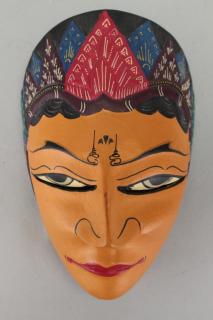 Appraisal: th C Mask of a Woman Indonesia th C Mask