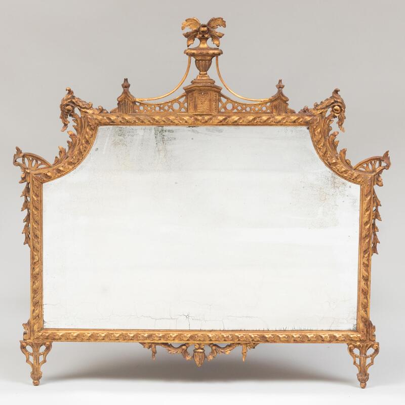 Appraisal: Italian Neoclassical Style Giltwood Mirror x in Condition In good