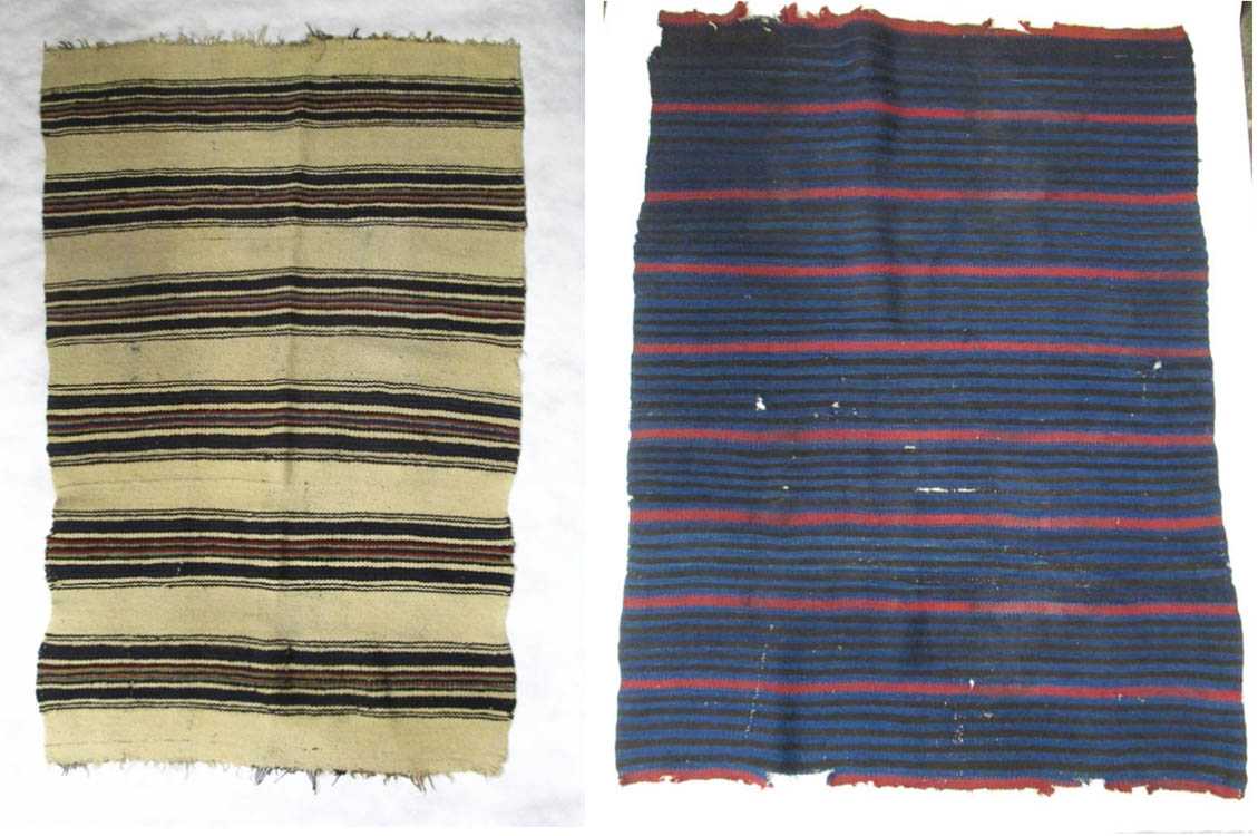 Appraisal: TWO SOUTHWEST NATIVE AMERICAN WEAVINGS the first a Navajo Moqui