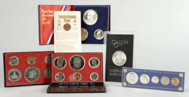 Appraisal: Small Collection of Coins Description Includes one proof set with