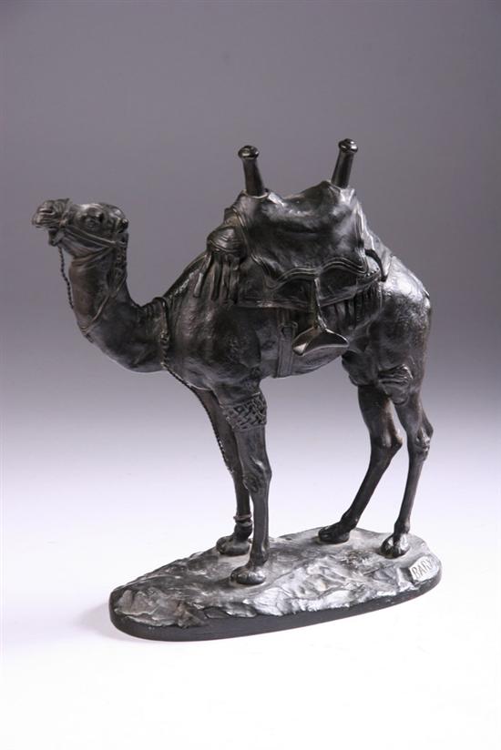 Appraisal: AFTER ANTOINE-LOUIS BARYE French - Camel Spelter signed on base