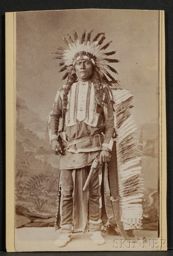 Appraisal: Carte de Visite of an Ute Chief by W G