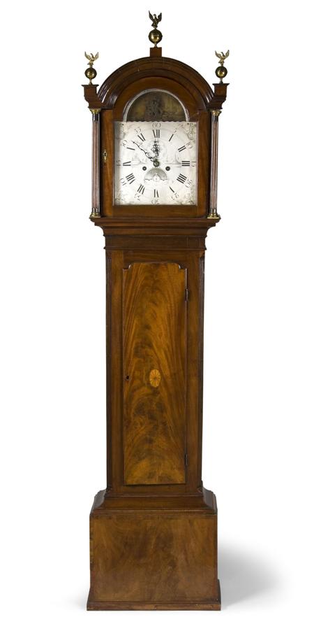 Appraisal: A George III mahognay longcase clock William Pearce Plymouth late