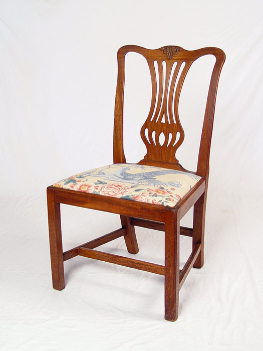 Appraisal: EARLY CHIPPENDALE STYLE CARVED MAHOGANY SIDE CHAIR Late th to