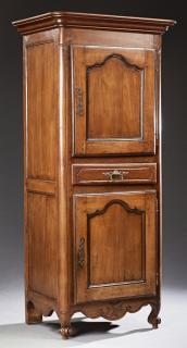 Appraisal: Diminutive French Louis XV Style Carved Walnut Hom Diminutive French