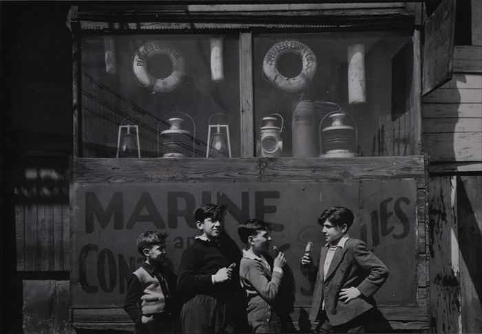 Appraisal: TODD WEBB - THE FOUR BOYS NEAR FULTON FISH MARKET