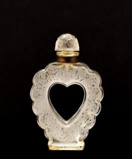 Appraisal: Deluxe Lalique 'Coeur Joie' Crystal Flacon Bottle Lalique French founded