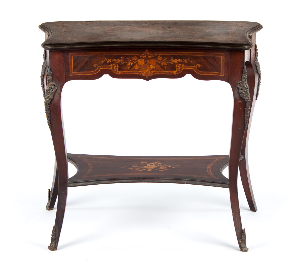 Appraisal: Italian Louis XV style inlaid side table late th early