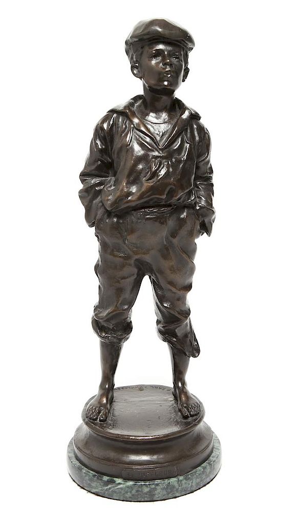 Appraisal: After Karl P Kowalczewski Le Siffleur Bronze After Karl P