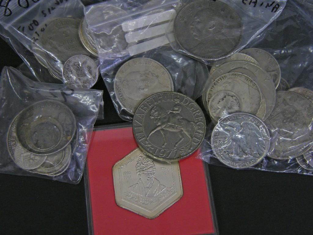 Appraisal: Collection of American silver coinage together with a collection of