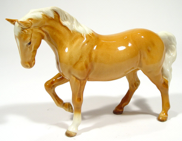 Appraisal: Beswick walking Palamino pony with hand painted decoration factory mark