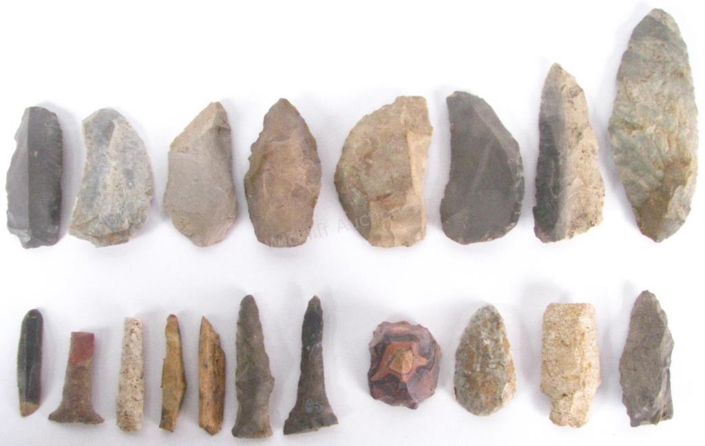 Appraisal: Collection of Indiana Native American Tools found in a southern