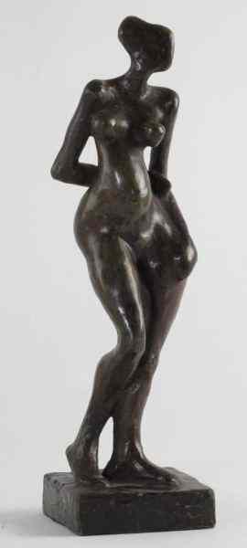 Appraisal: David Spence VA Bronze Nudeabstracted bronze nude of female standing