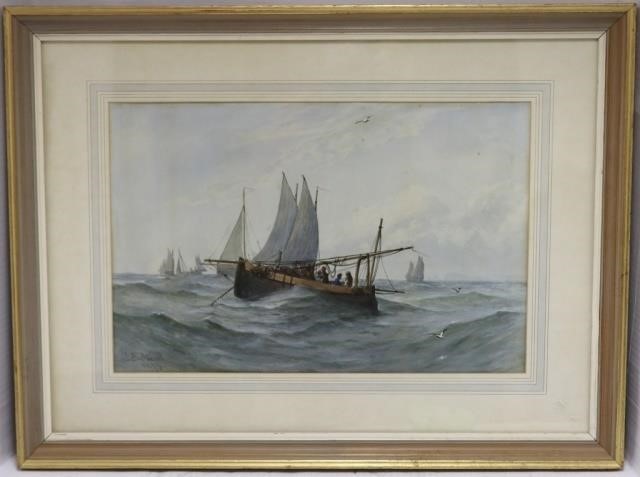 Appraisal: J E STUART POSSIBLY JAMES EVERETT STUART - WATERCOLOR WITH