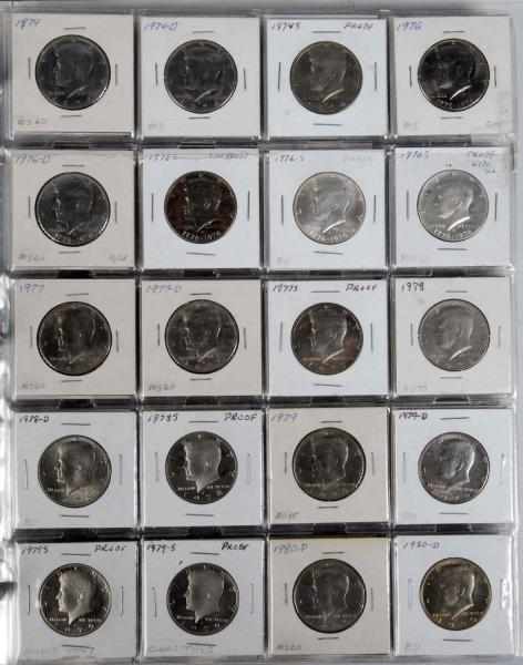 Appraisal: Kennedy Half Dollar Collection Description Includes coins from to silver