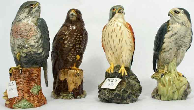 Appraisal: Beswick Set of Beneagles Scotch Whisky Decanters comprising Buzzard Peregrine