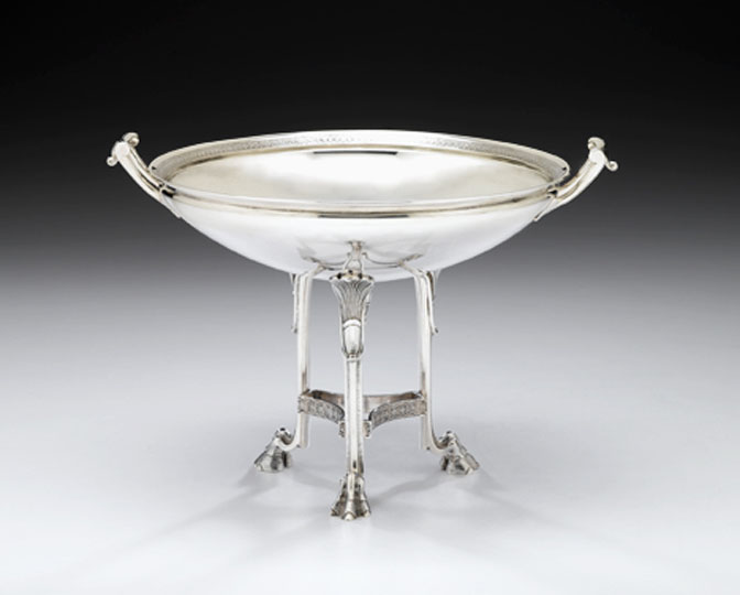 Appraisal: Tiffany Co sterling silver centerpiece circa The dished circular bowl