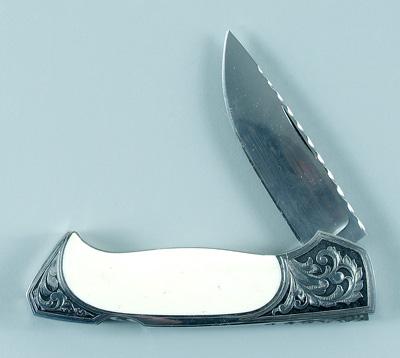 Appraisal: Joe Kious knife single blade marked quot Joe Kious Kerrville