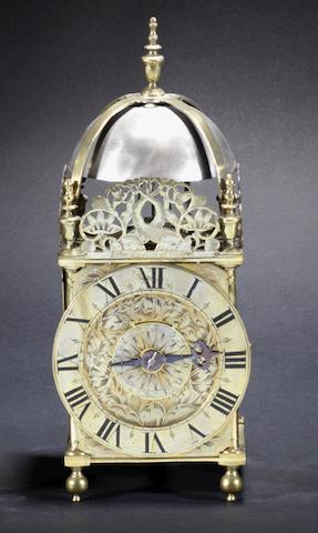 Appraisal: A third quarter of the th century brass lantern clock