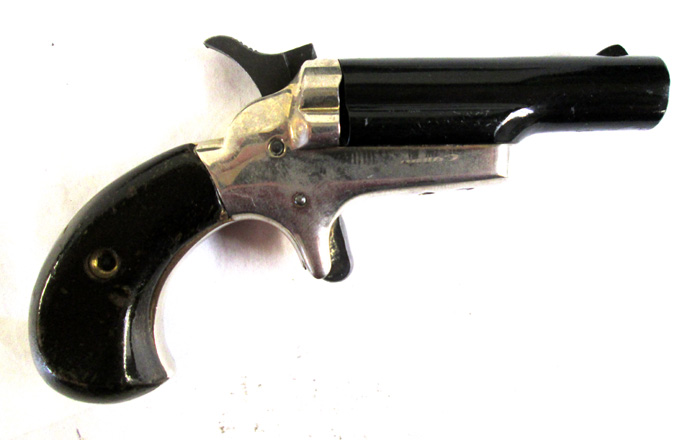 Appraisal: BUTLER ARMS SINGLE SHOT DERRINGER short caliber barrel nickel plated