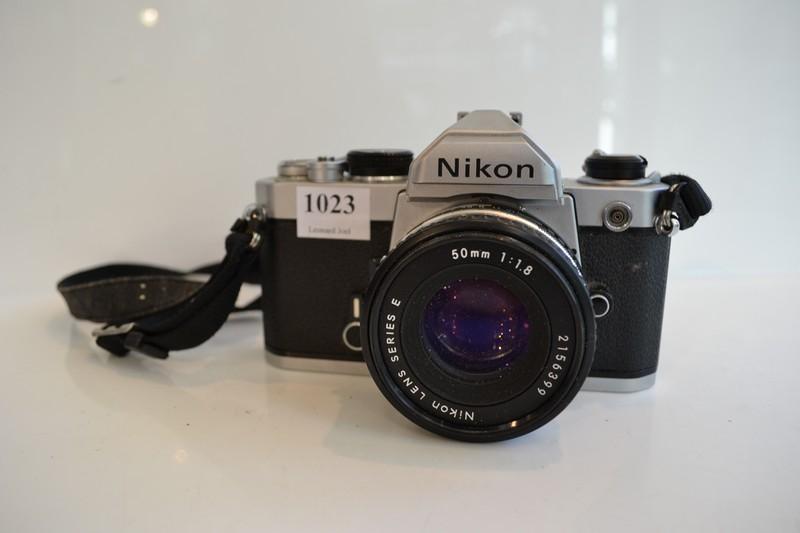 Appraisal: NIKON FM MM SLR WITH MM LENS