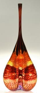 Appraisal: Stephen Powell Large Glass Vase Stephen Powell Kentucky b large