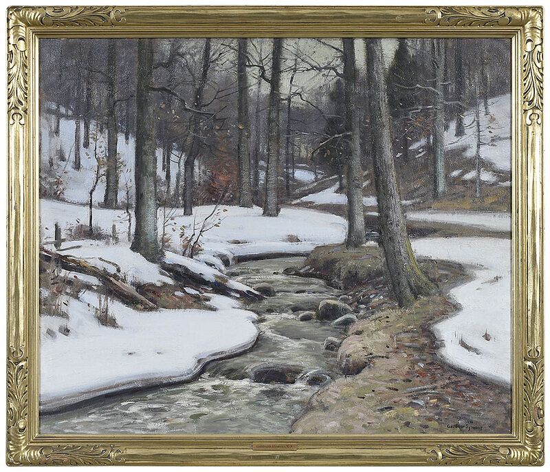 Appraisal: George Gardner Symons American - Winter Landscape signed lower right