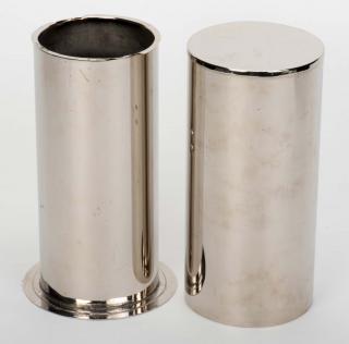 Appraisal: Exchange Tube American or British ca Unusual chrome tube that