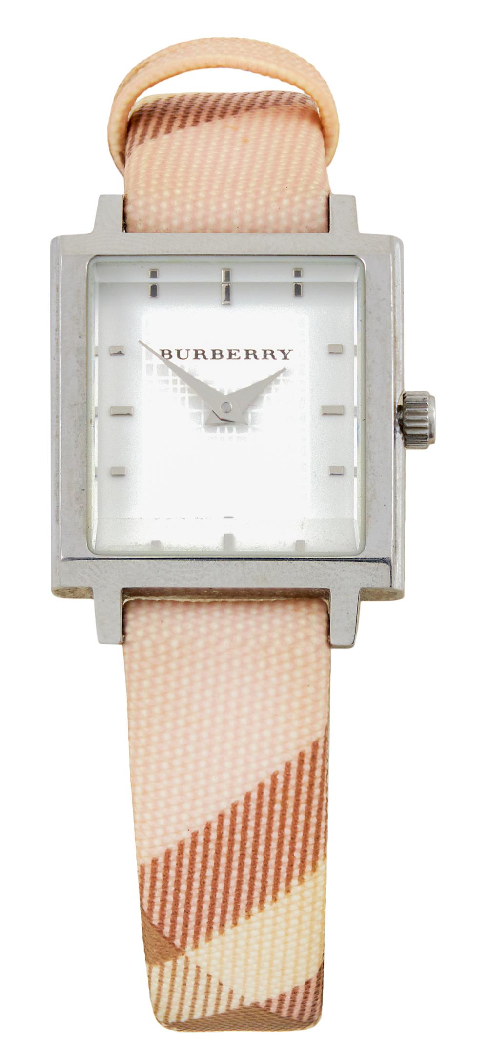 Appraisal: BURBERRY STAINLESS STEEL WATCH Ref BU Numbered Quartz movement Original