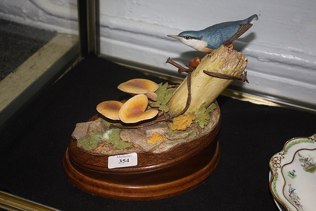 Appraisal: ALAN R TELFORD - A PORCELAIN FIGURE OF A NUTHATCH