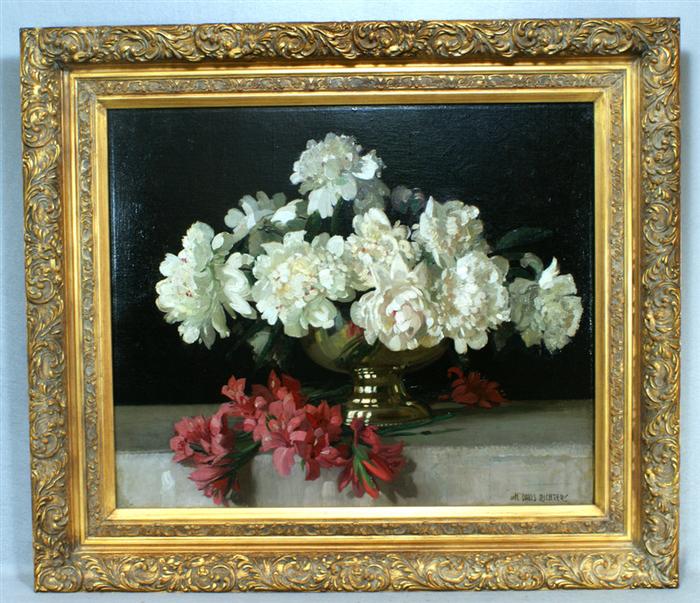 Appraisal: Herbert Davis Richter British - o c Floral Still Life